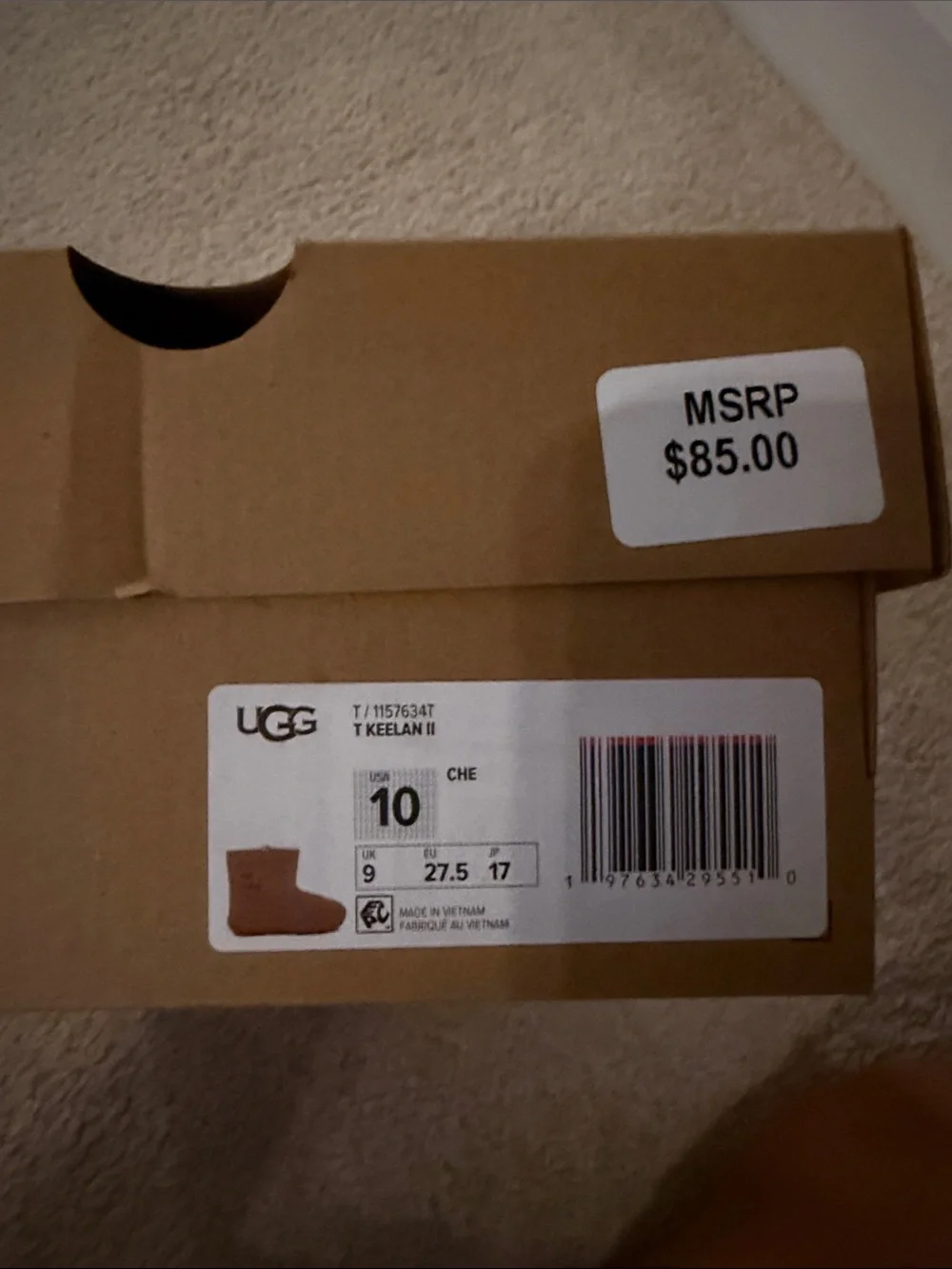 UGG Kids Chestnut Suede Short Boots